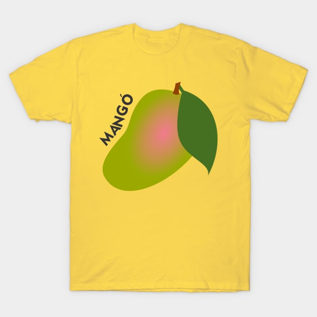 Mango Fruit Puerto Rico Caribbean Tropical Latino Food T-Shirt by bydarling